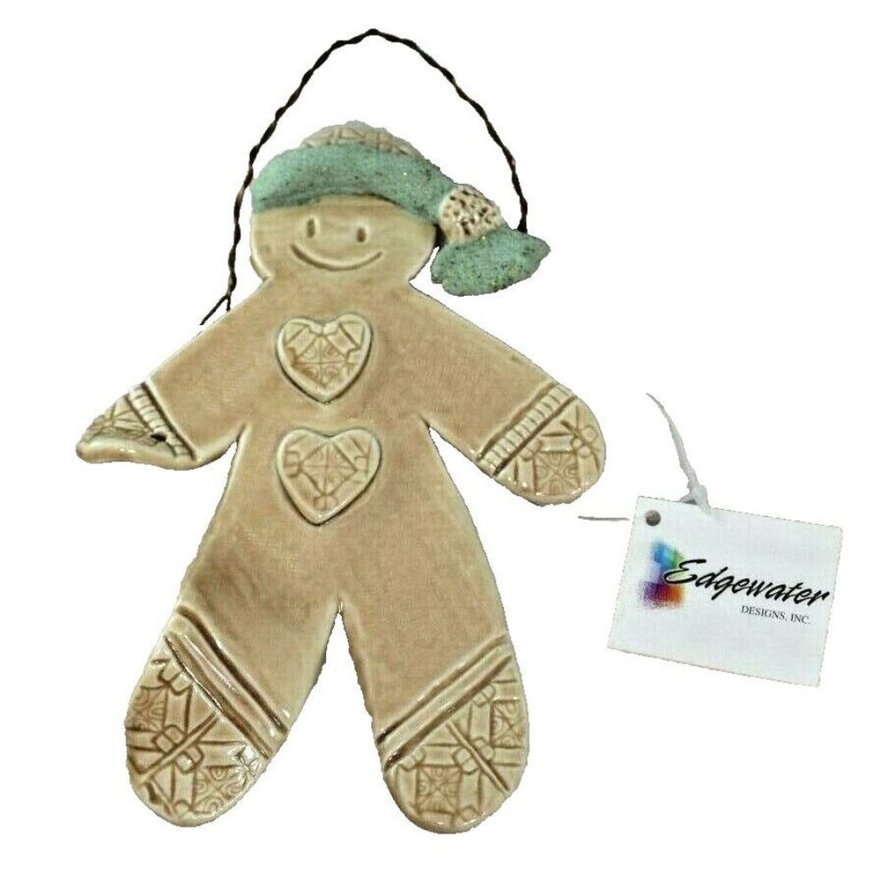 Edgewater Designs Inc. Frosty Gingerbread Man 6216CJ Home and Garden